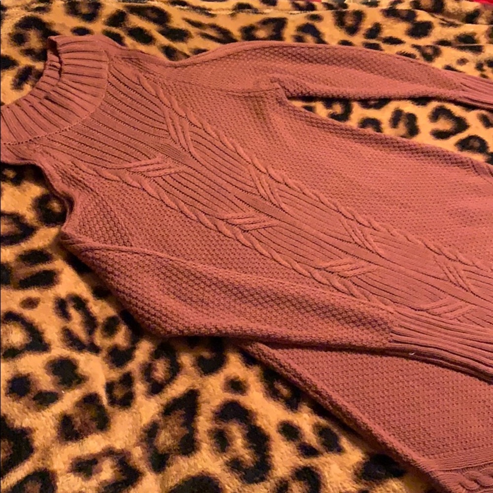 Express Open Shoulders Sweater Dress